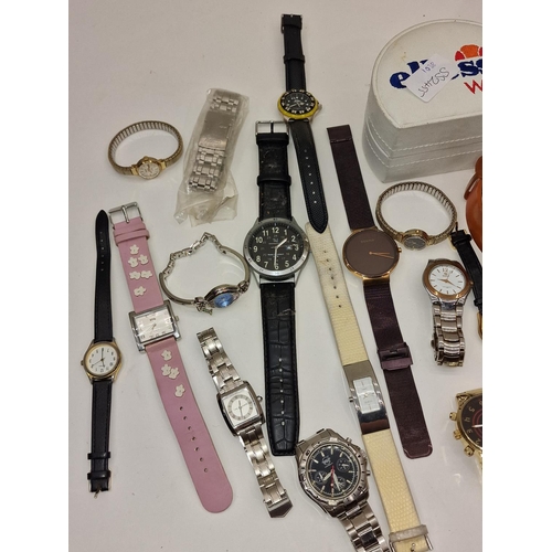 Collection of gents and ladies fashion watches.