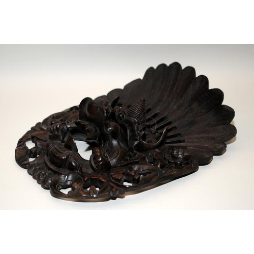 8 - 2 x Balinese carved wooden Dragon masks