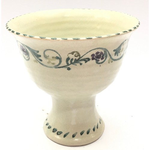 175 - Poole Pottery Carter & Co Poole footed vase / bowl, impressed mark no 5 1908-1921, 6