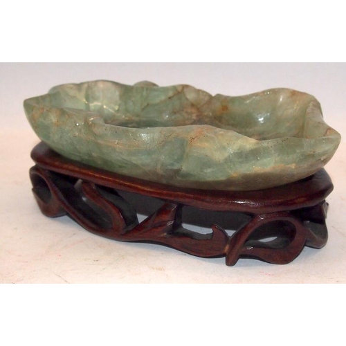 47 - Jade dish on a stand