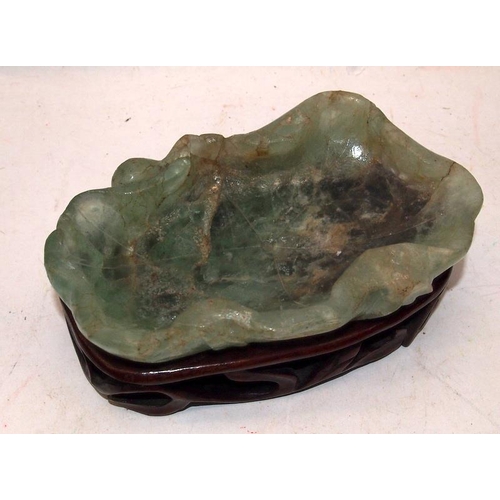 47 - Jade dish on a stand