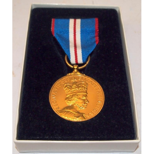 87 - 2002 Jubilee Medal in Royal Mint box with certificate