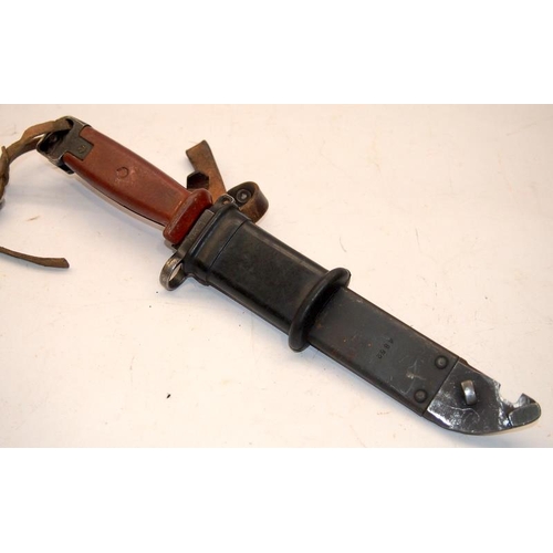 126 - Polish AKM type Bayonet with sheath