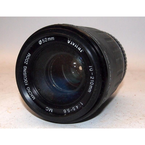 233 - 3 x vintage SLR camera zoom lenses