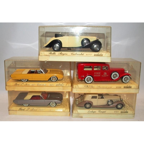 236 - A collection of boxed die cast model vehicles, mostly from the Solido Age d'Or range.