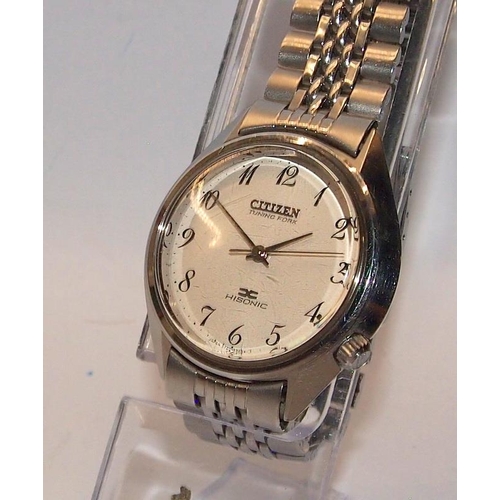 CITIZEN TUNING FORK HISONIC 音叉時計 ジャンク不動 修理用 Vintage