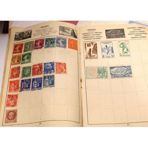 112 - a collection of stamp albums and stock books including early examples, good lot to sort through