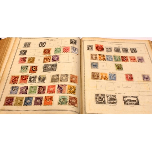 122 - Two early Ideal Postage  Stamp albums of world stamps, early examples throughout, worth looking thro... 