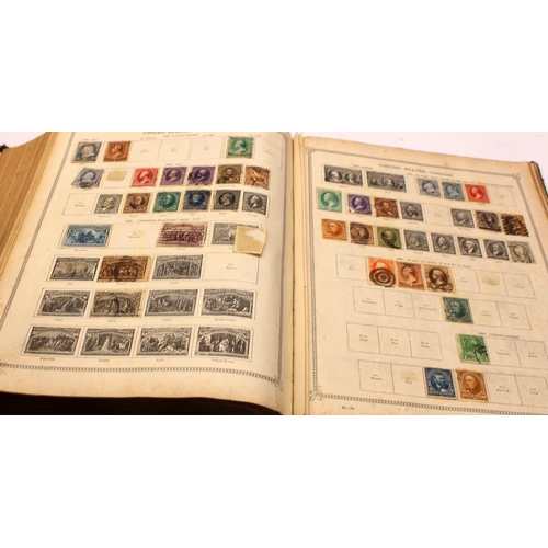 122 - Two early Ideal Postage  Stamp albums of world stamps, early examples throughout, worth looking thro... 