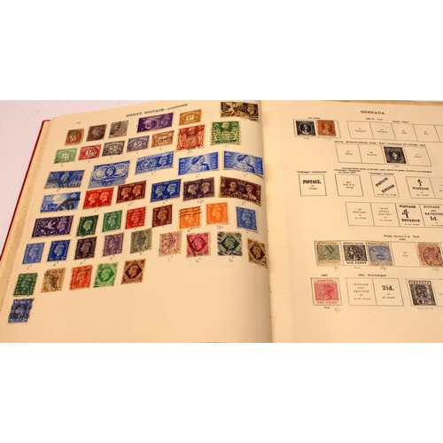 122 - Two early Ideal Postage  Stamp albums of world stamps, early examples throughout, worth looking thro... 