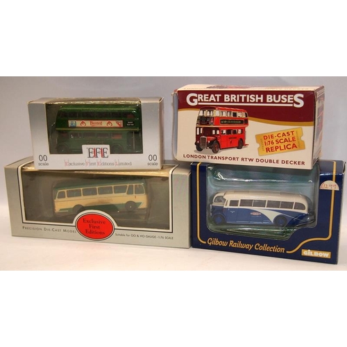 17 - A collection of die-cast model buses, various makes including Corgi, EFE etc. 11 in lot, all boxed