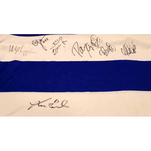 51 - 2008-2009 season Queens Park Rangers signed short sleeve football shirt. 18 signatures including Pat... 