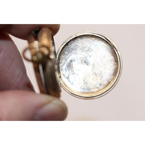 296 - Antique 9ct gold fob watch offered for scrap/spares/repair c/w two antique costume jewellery brooche... 