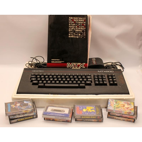 27 - Vintage Computing: Memotech MTX 500 home computer. In excellent cosmetic condition, complete with ma... 