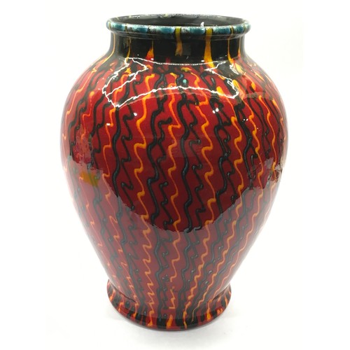 10 - Poole Pottery large one off trial for the Strobe range by Janice Tchalenko (marked H.9.) dated 2000,... 