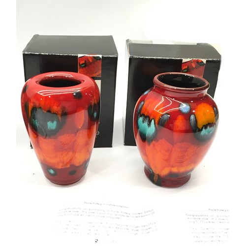 7 - Poole Pottery Living Glaze miniatures to include Ginger Jar & Roman Vase (Gemstones Pattern) Purse V... 