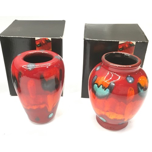 8 - Poole Pottery Living Glaze miniatures to include Classic Vase & Roman Vase (Gemstones Pattern) Purse... 