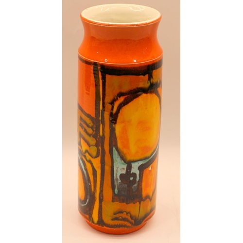 122 - Poole Pottery shape 93 Delphis vase decorated by Carol Cutler 12.5