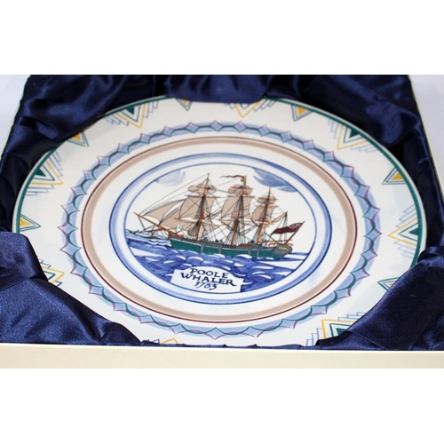 159 - Poole Pottery ship plate Poole Whaler 13.25