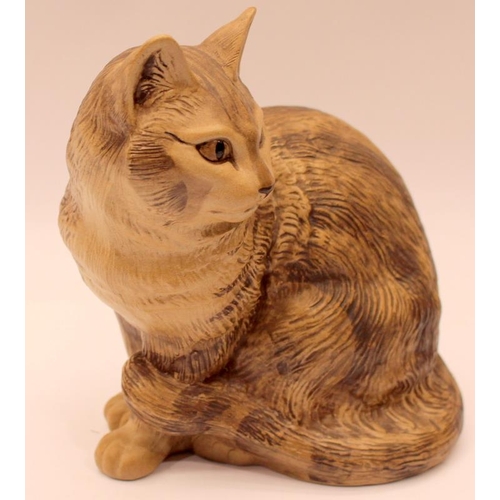 81 - Poole Pottery Stoneware model of a seated cat 7.5