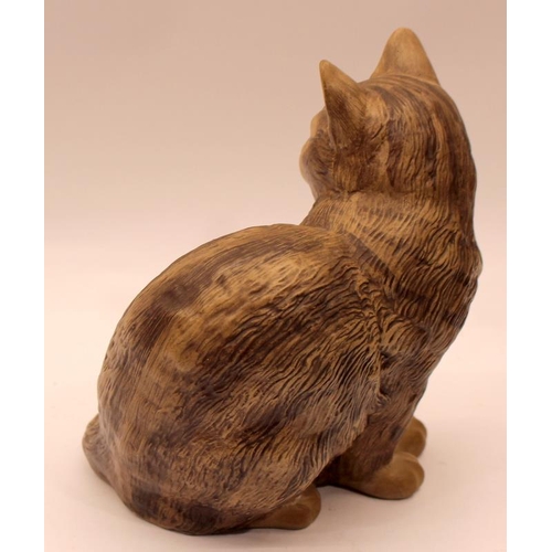 81 - Poole Pottery Stoneware model of a seated cat 7.5