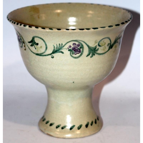 175 - Poole Pottery Carter & Co Poole footed vase / bowl, impressed mark no 5 1908-1921, 6