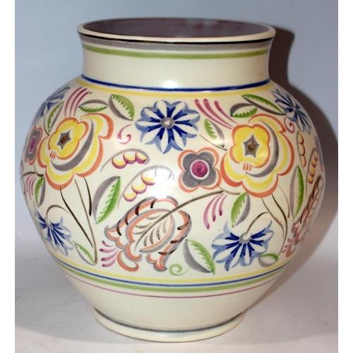 177 - Poole Pottery shape 666 C pattern large planter / jardiniere decorated by Ruth Pavely 11