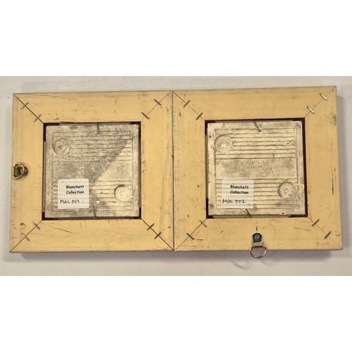 208 - Relief moulded Malkin tile depicting a galleon framed 4