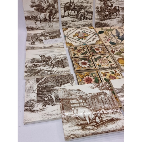 445 - Minton China Works group of 8 William Wise Farmyard series transfer printed C1870 , together with 5 ... 