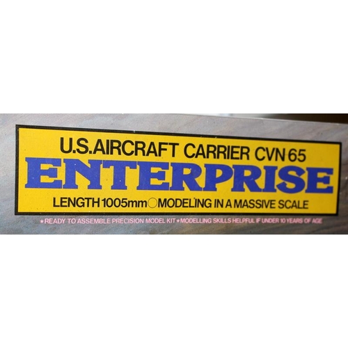 8 - Tamiya large 1:350 scale model kit of US Aircraft Carrier CVN65 Enterprise ref:78007. Boxed and appe... 