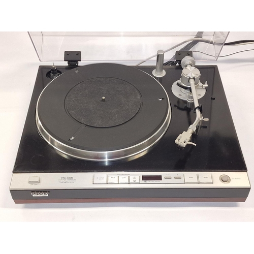 105 - Sony PS-X65 Computer Controlled Fully Automatic Stereo Turntable System fitted with Sony XL35A cartr... 