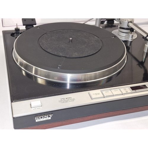 105 - Sony PS-X65 Computer Controlled Fully Automatic Stereo Turntable System fitted with Sony XL35A cartr... 