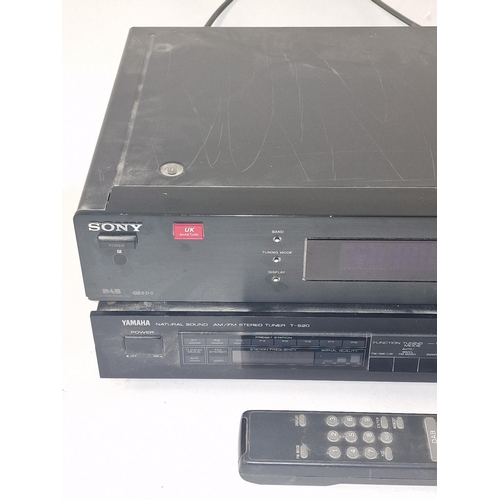 120 - Sony ST-SDB900 DAB/FM/AM Tuner c/w remote control together with Yamaha T-520 Natural Sound AM/FM Ste... 