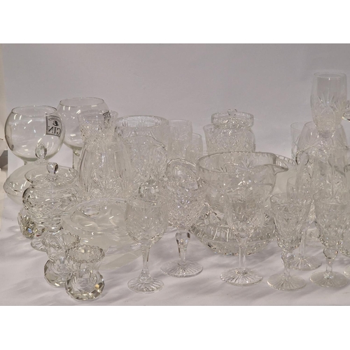 79 - Very large collection of assorted crystal glassware to include drinking glasses, decanters, bowls an... 