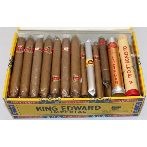 52 - King Edward Imperial Cigars, near full box,43 cigars from a full box of 50, lot also includes Montec... 