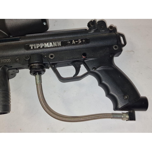 196 - Tippmann A-5 USA made paintball gun. Looks to be complete but not tested.