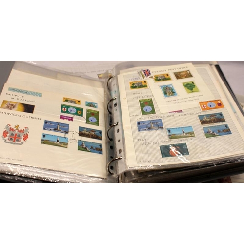 188 - A number of stamp albums, mostly British Territories and Dependencies including good Falkland Island... 