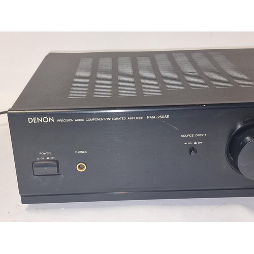 141 - Denon PMA-250SE stereo amplifier. Lights up when connected to power but not tested further.