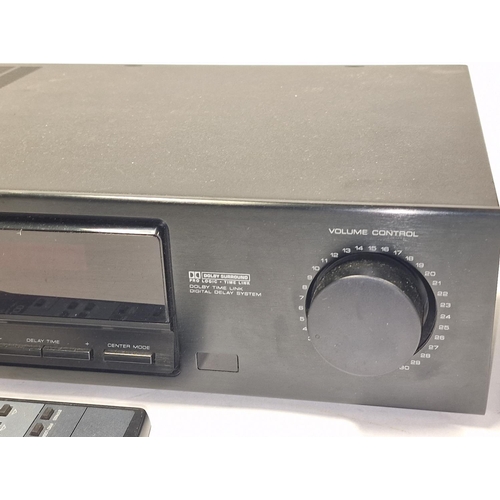 144 - Kenwood SS-3300 AV Surround receiver c/w remote control together with a pair of Bose AM-5 Acoustic c... 