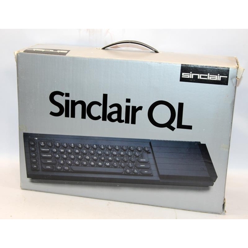 223 - Vintage Computing: Sinclair QL personal computer, appears to be complete, boxed and with original re... 