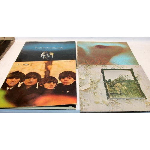 241 - A collection of rock vinyl LP's including Led Zeppelin, The Doors, Pink Floyd etc. Dark Side of the ... 