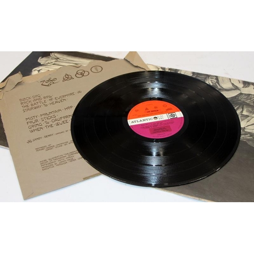 149 - Classic Rock vinyl LP's: Led Zeppelin II, Led Zep III and Led Zep IV. Original gatefold sleeves and ... 