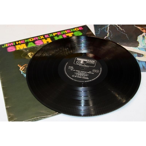 151 - Classic Rock vinyl LP's: Jimi Hendrix - Smash Hits, Axis:Bold As Love, Midnight Lightning and Electr... 