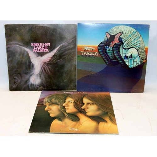 153 - A small selection of Prog/Rock vinyl LP's. Mike Oldfield, Emerson Lake and Palmer, John Mayall, Crea... 