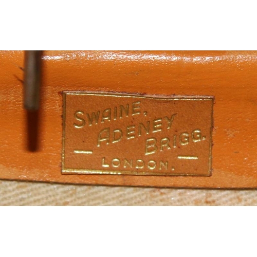 246 - Super quality Swain Adeney Brigg tan leather large Gladstone / Weekend / Portmanteau bag. Overall go... 