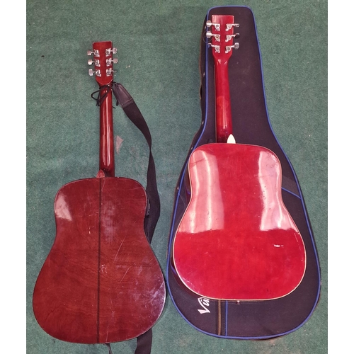 272 - Encore EA255 acoustic guitar together with a Chantry 4459 acoustic guitar c/w soft carry case.