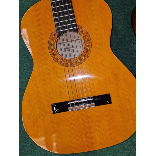 274 - Collection of acoustic guitars to include Hohner MC-05, Leonora AG2069A and smaller Hokada 3328. Thr... 