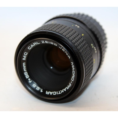 258 - Quality Carl Zeiss Jena Macro-Prakticar 1:2.8 55mm prime lens