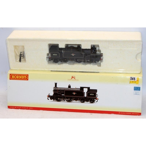 165 - Bachmann OO gauge Class 57XX Pannier Tank BR black late crest ref:32-216A c/w Hornby OO gauge Class ... 