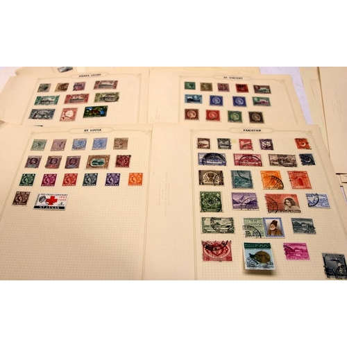 319 - Comprehensive collection of British Commonwealth postage stamps. Includes many early Victorian and s... 